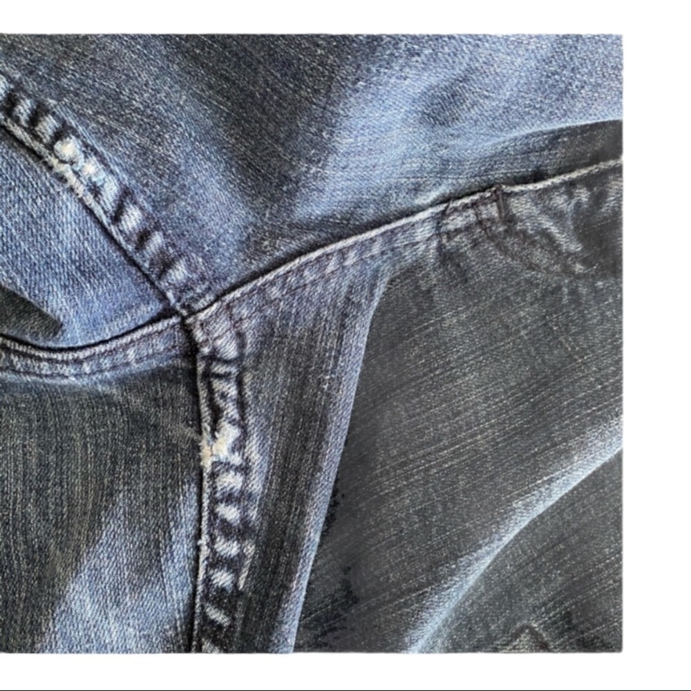 Vintage 90s Y2K Tommy Hilfiger Denim Bermuda Shorts SZ 10 Utility Streetwear - Picture 7 of 8